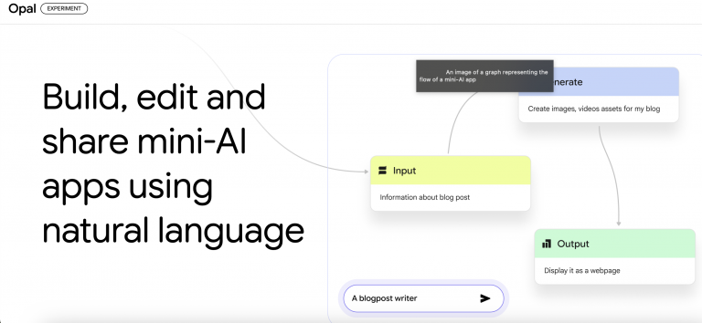Meet Google Opal: Google’s Bold Leap into “Vibe-Coding” Your Own Apps